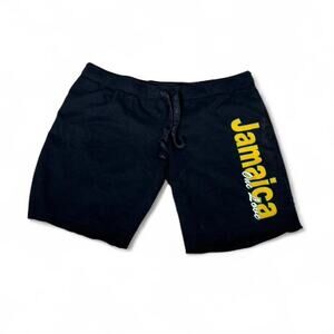 Vintage Girl Jamaica “One Love” Black Shorts, Large